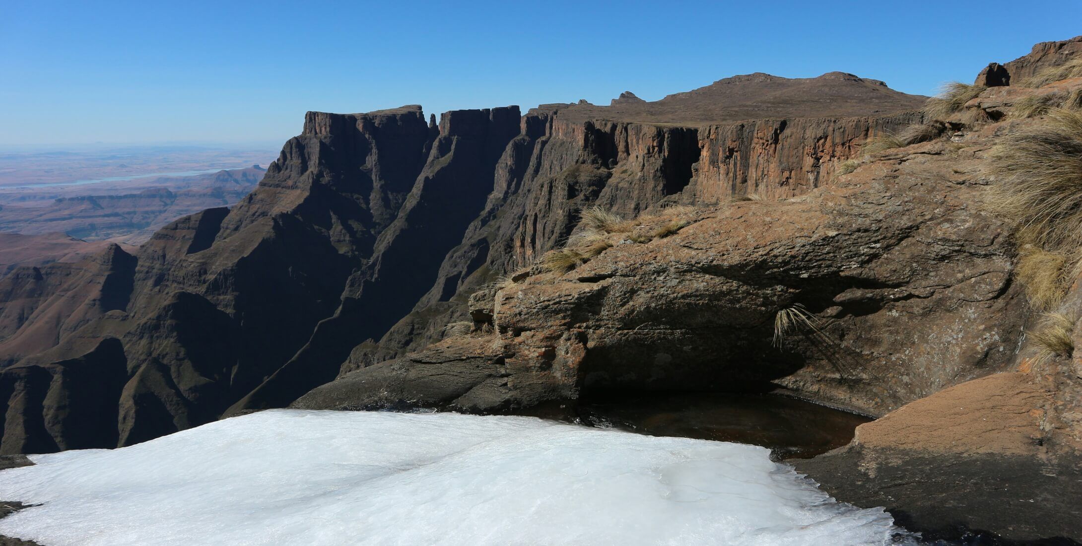 Drakensberg Sudáfrica - A frozen Tugela Falls